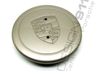 Wheel Cap "Fuchs" White Gold Metallic /metal imbossed crest For Porsche Car